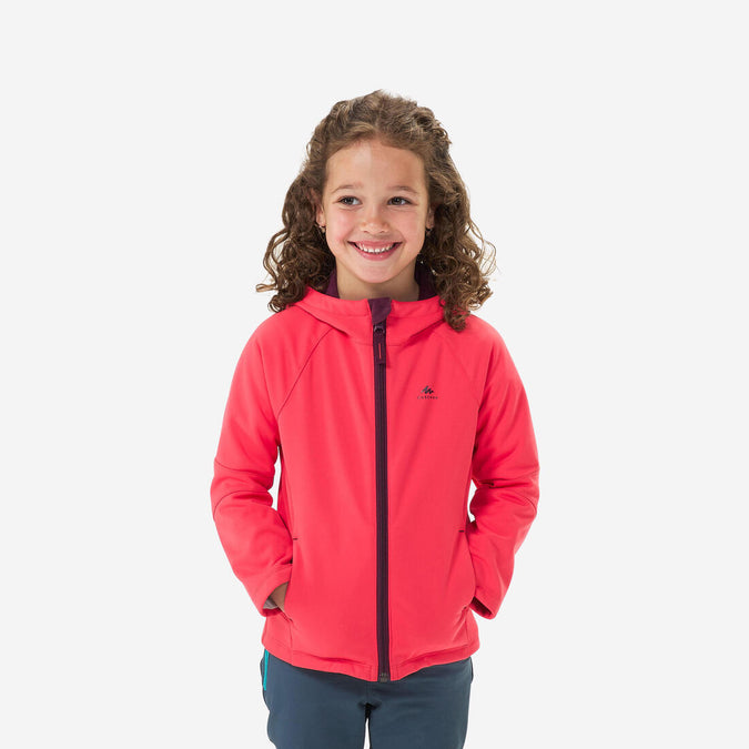 





Kids 2-6 Years Hiking Softshell Jacket MH550 - pink, photo 1 of 9