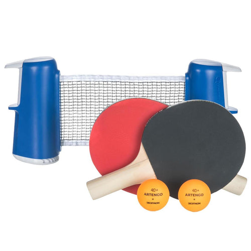 





Small Indoor Table Tennis Set with a Rollnet + 2 Table Tennis Bats + 2 Balls