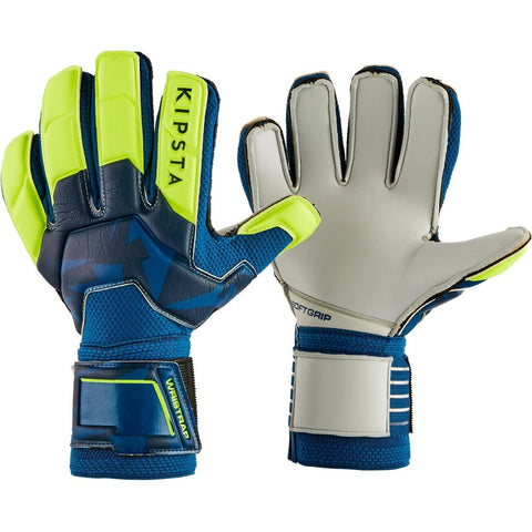 





Kids' Football Goalkeeper Gloves F500 - Blue/Red