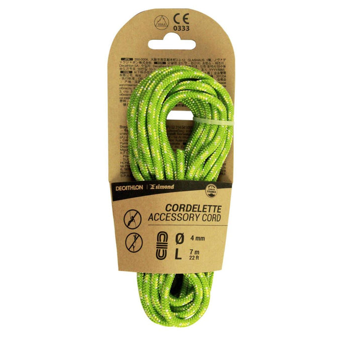 





Climbing and Mountaineering Cordelette 4 mm x 7 m - Green, photo 1 of 2