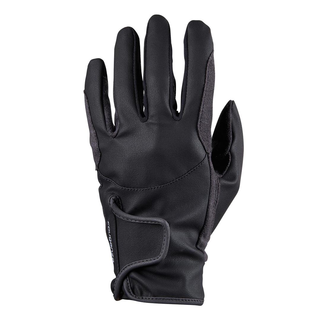 Kids' Horse Riding Gloves 500 - Duck