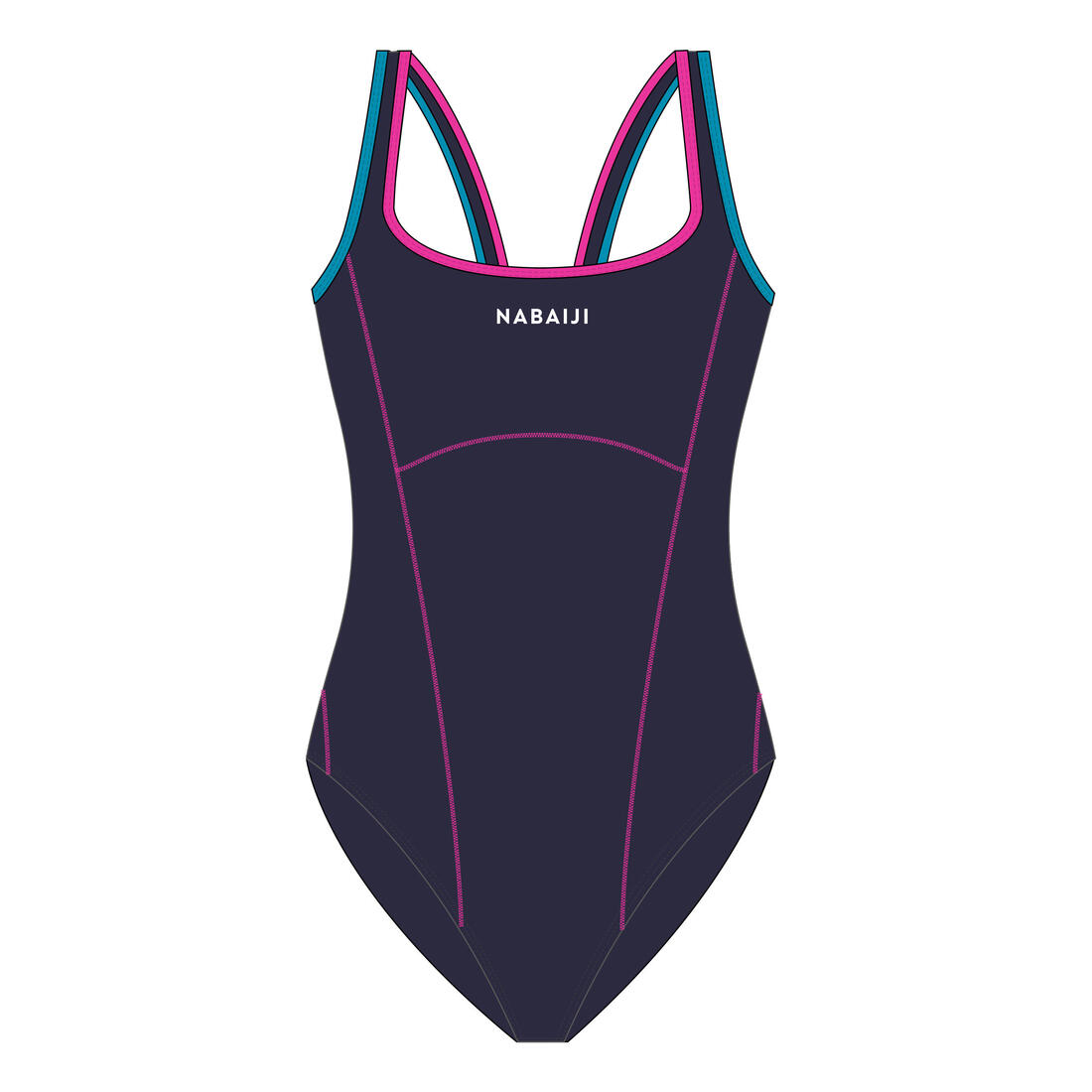 KAMYIE + 500 Girls' one-piece swimsuit