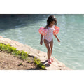 Kids' Swimming armbands with "FLOWERS” print - 11-30 kg