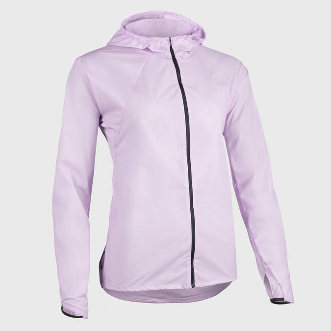 





WOMEN'S TRAIL RUNNING LONG-SLEEVED WINDPROOF JACKET - LILAC, photo 1 of 10