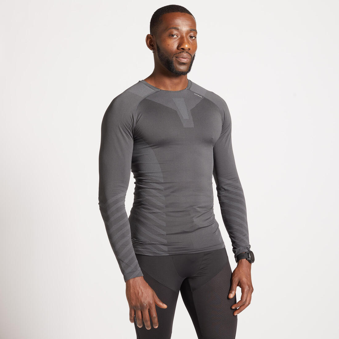 KIPRUN SKINCARE MEN'S RUNNING WINTER BREATHABLE LS TEE-SHIRT