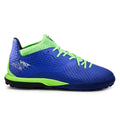 Kids' Hard Ground Football Boots Viralto III Turf TF - Blue/Green