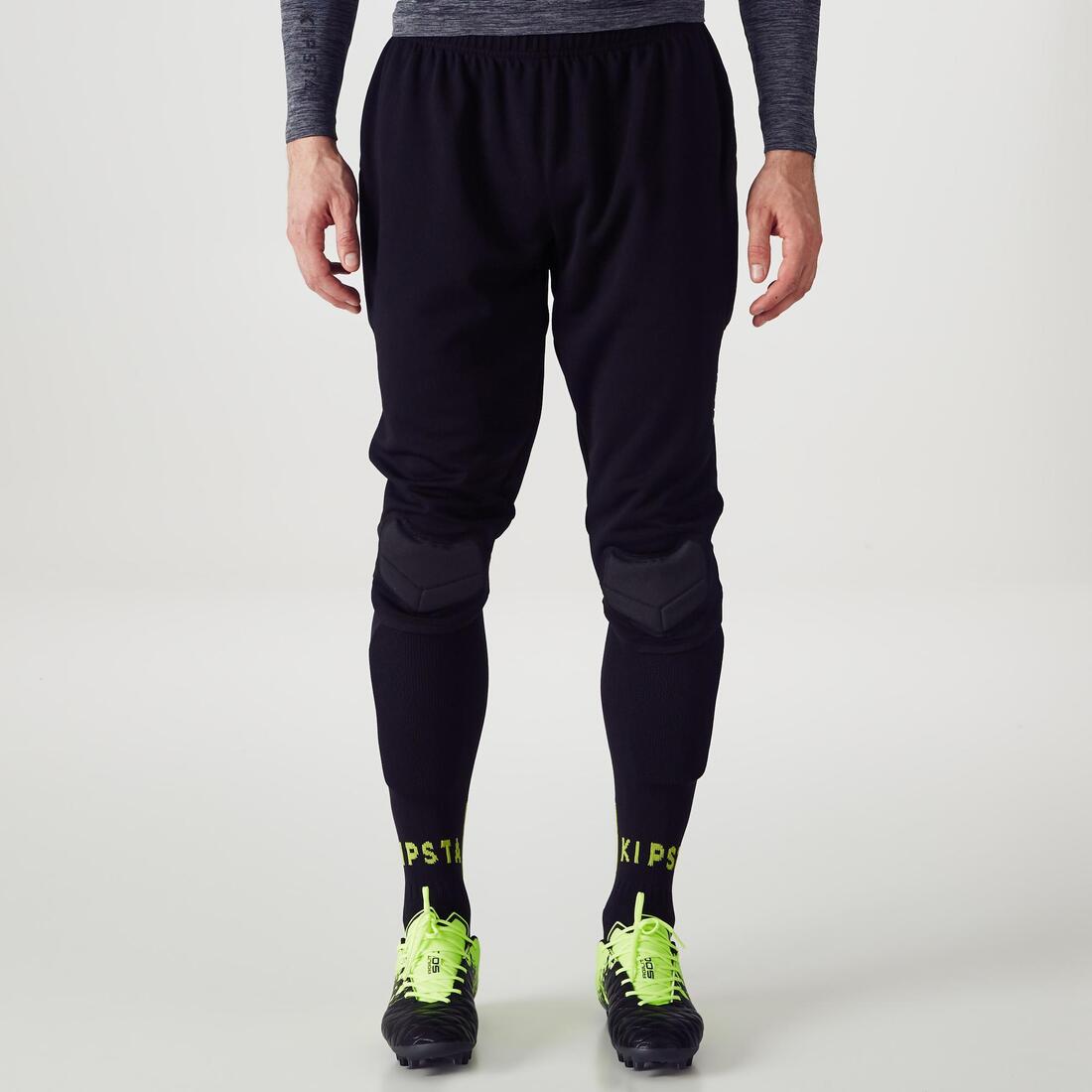 F100 Kids' Goalkeeper Cropped Bottoms - Black