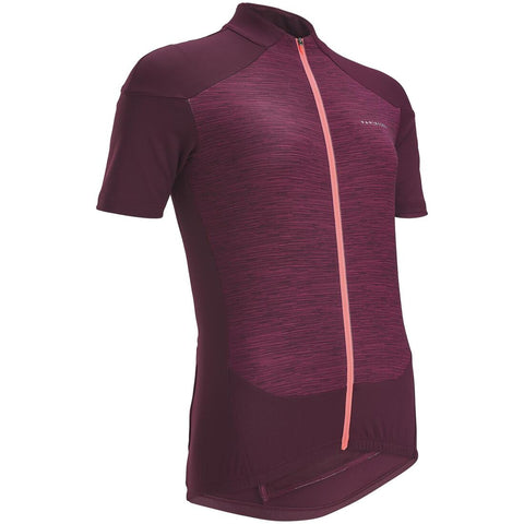 





Women's Short-Sleeved Road Cycling Jersey RC500 - Floral/Lavender