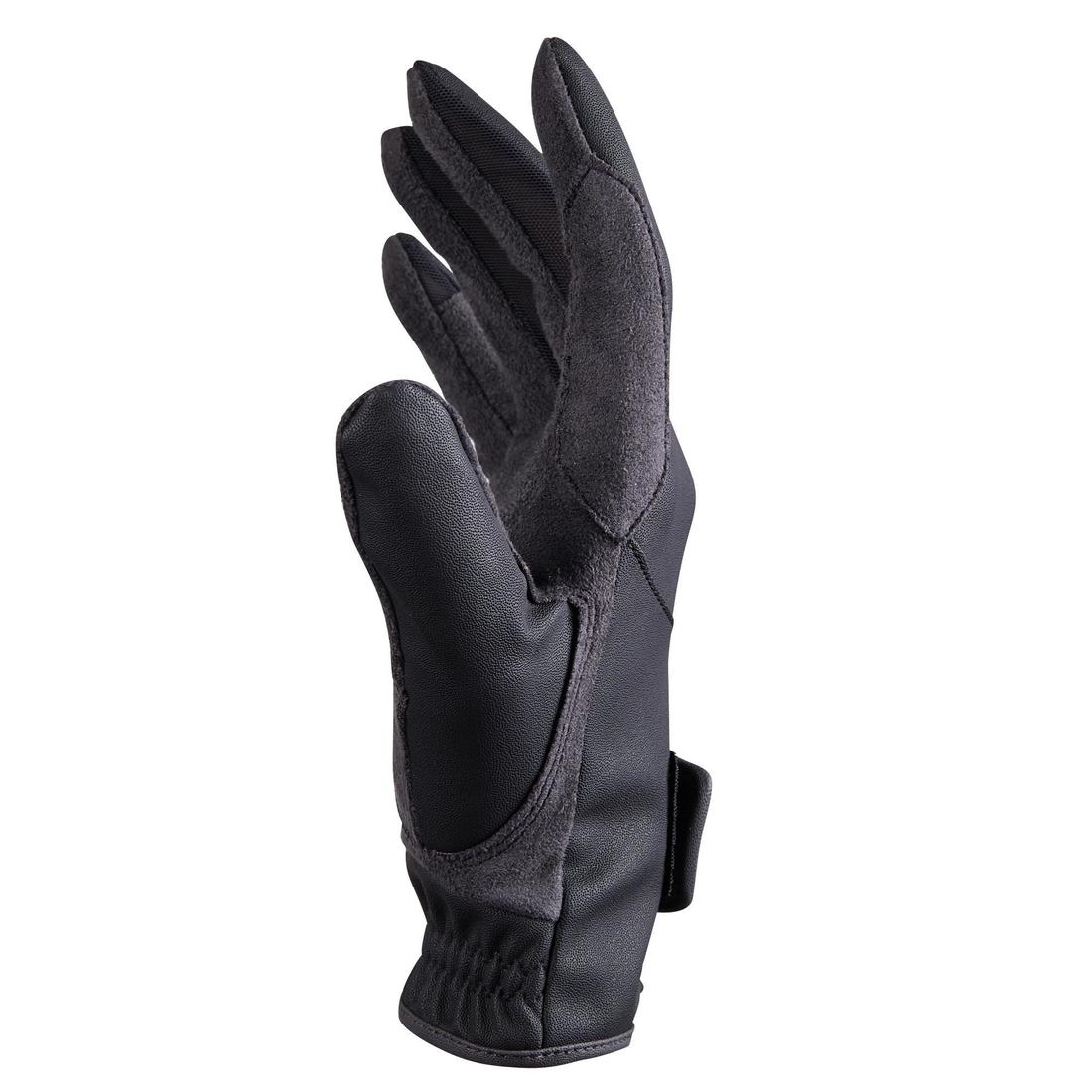 Kids' Horse Riding Gloves 500 - Duck