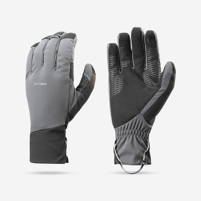 





Adult mountain trekking windproof touchscreen gloves - MT900 grey, photo 1 of 12