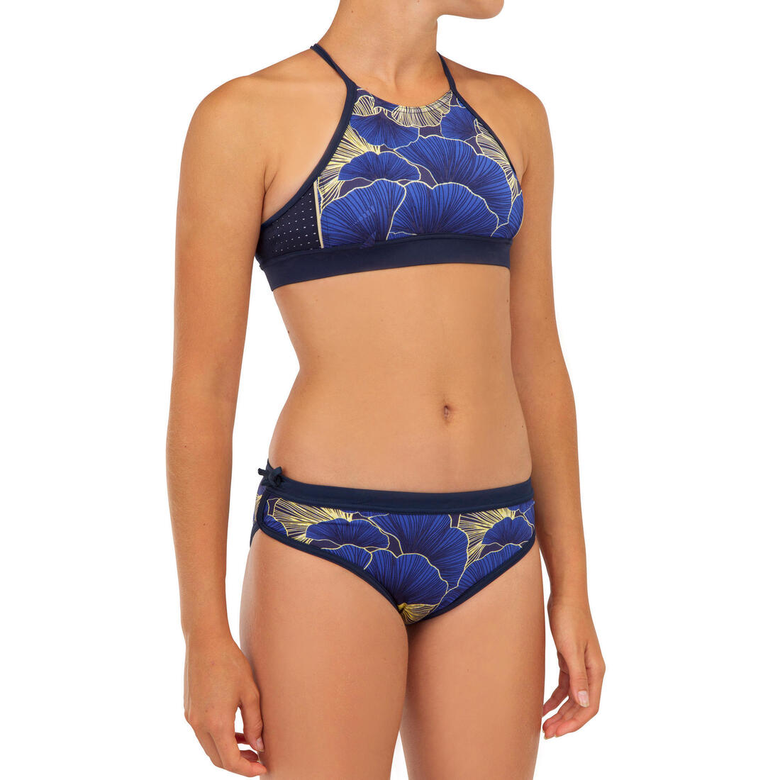 GIRL'S SURF SWIMSUIT CROP TOP BAHA 900