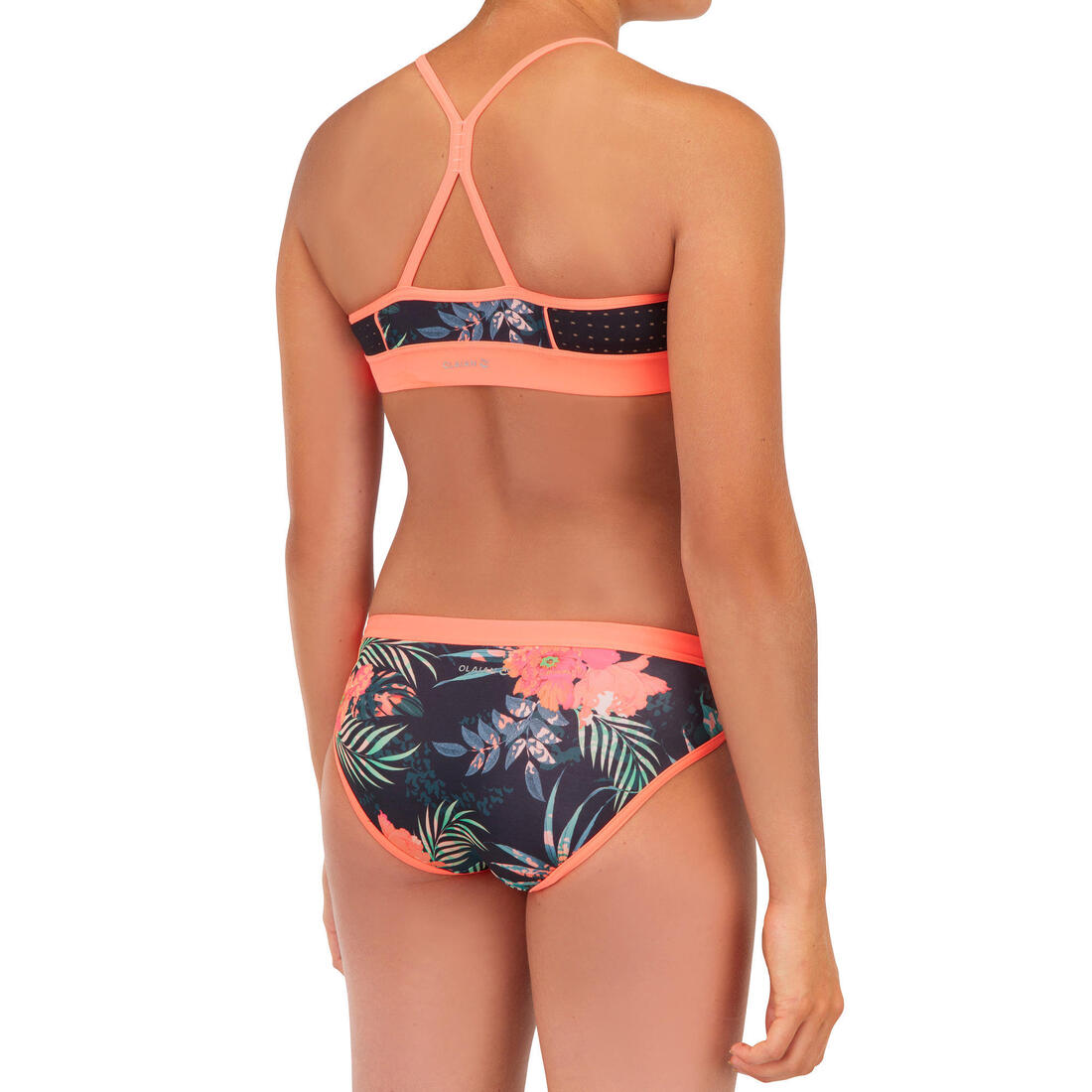 GIRL'S SURF SWIMSUIT CROP TOP BAHA 900