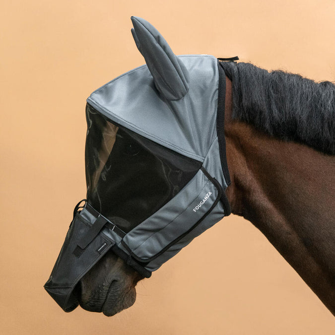 





Horse Riding Fly Mask with Frame for Horse & Pony - Asphalt Grey, photo 1 of 4