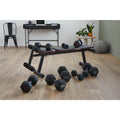 Cross Training and Weight Training Hex Dumbbells 12.5 kg - Black