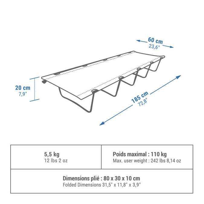 Camping beds clearance decathlon