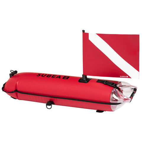 





Long spearfishing buoy with watertight compartment