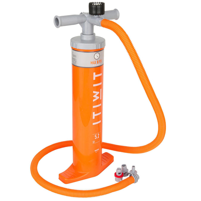 





Dual-action low-pressure hand pump for canoes and kayaks 2x2.6L 1-8 PSI, photo 1 of 9