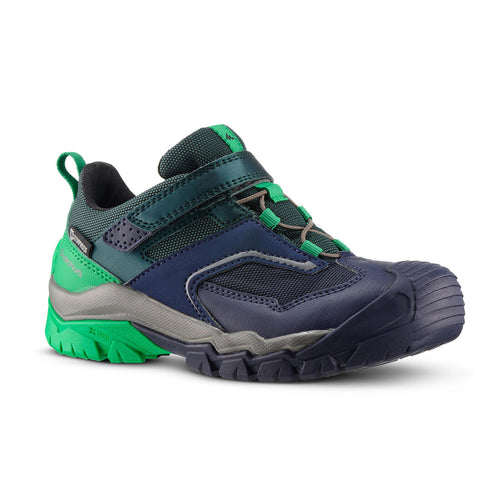 





Kids' waterproof hiking shoes with Velcro - CROSSROCK green - 28 to 34