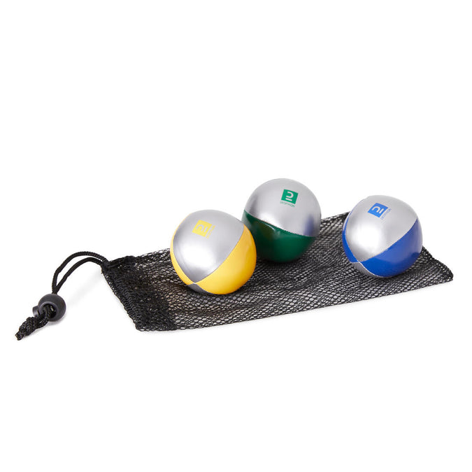 





Three-Pack of Juggling Balls for Small Hands 55 mm, 60 g and Carrying Bag, photo 1 of 8