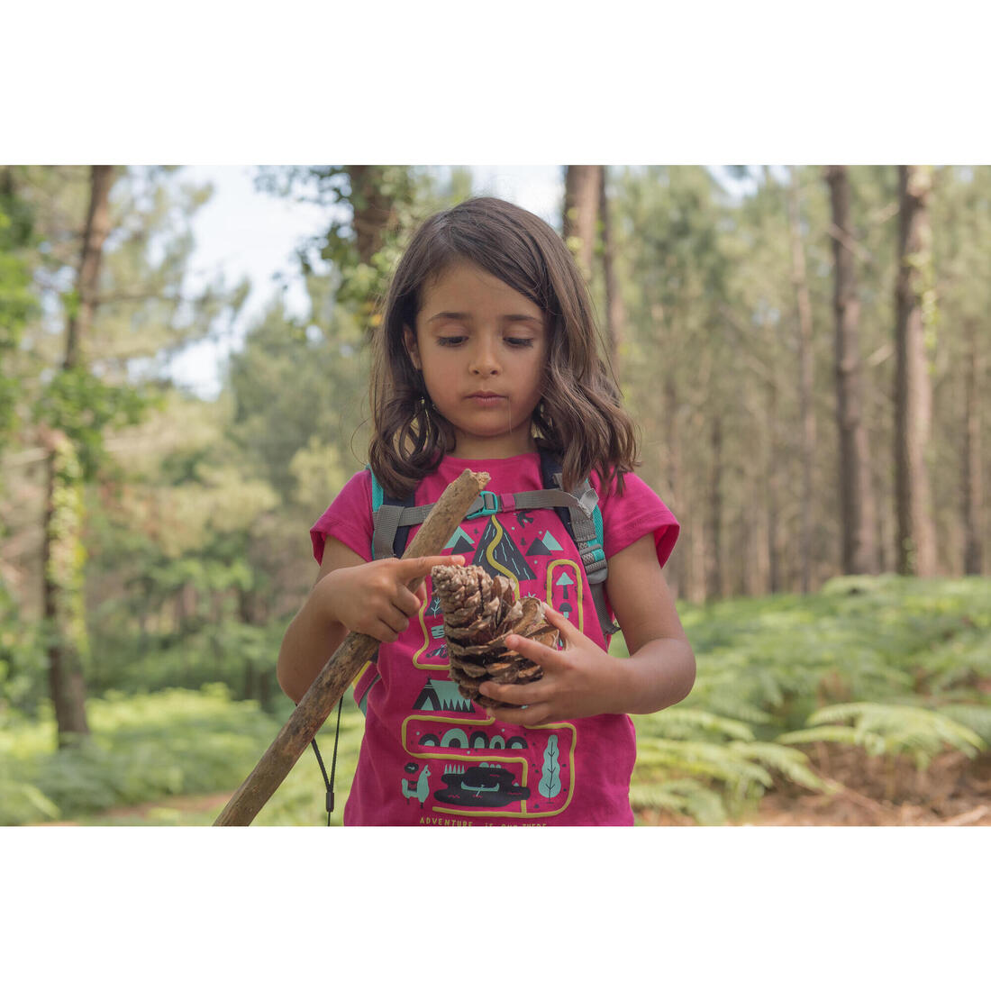 Children's Hiking t-shirt - MH100 KID - Age 2-6 YEARS