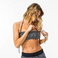 Women's bandeau swimsuit top with removable neck tie LORI ETHNI