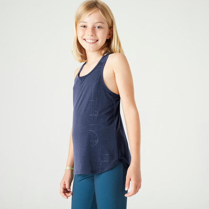 





Girls' Breathable Tank Top - Navy, photo 1 of 4