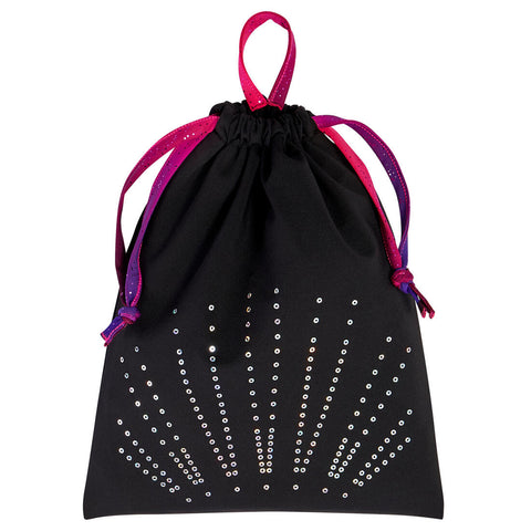 





Girls' Gym Bag - Black with Sequins