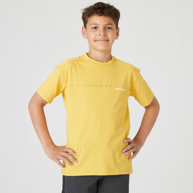 





Kids' Breathable Cotton T-Shirt 500, photo 1 of 4