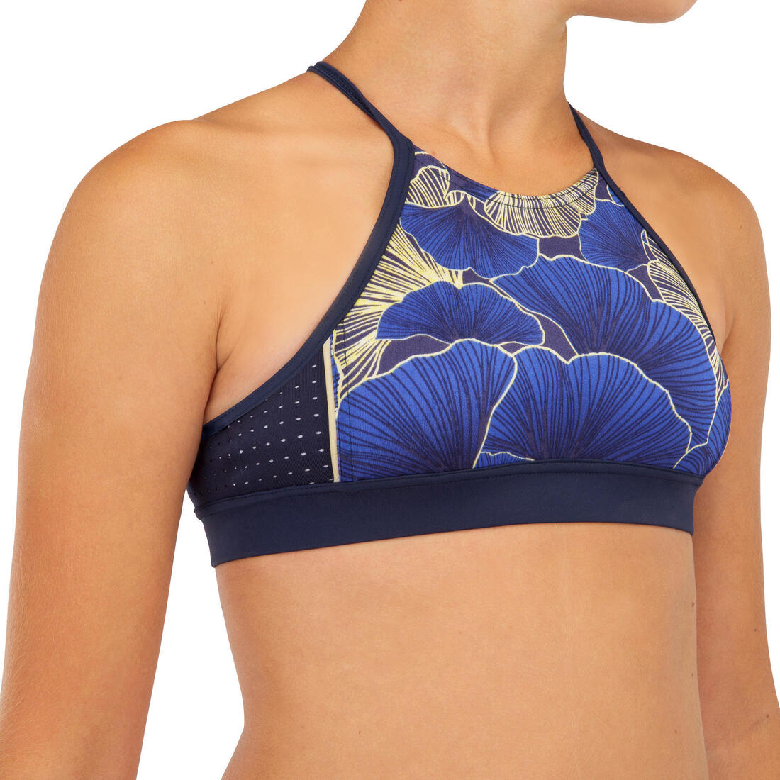 GIRL'S SURF SWIMSUIT CROP TOP BAHA 900