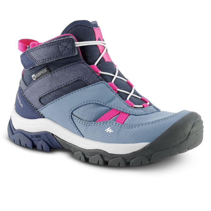 





Children's waterproof walking shoes - CROSSROCK MID blue - size jr. 10 - ad. 2, photo 1 of 7