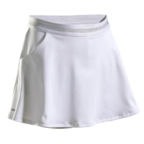 





Girls' Tennis Skirt TSK500 - White