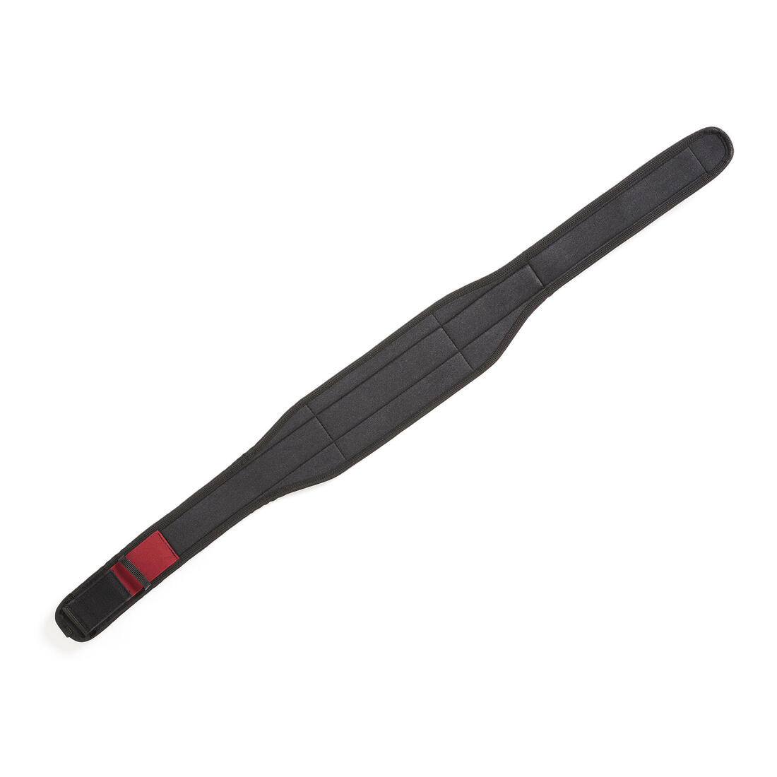 Weight Training Belt with Dual Nylon Closure - Black