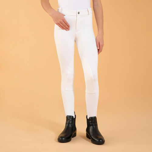 





Kids' Horse Riding Show Jodhpurs 100 - White