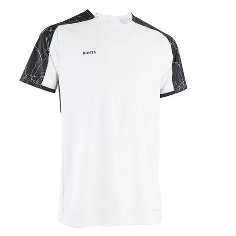 





Kids' Short-Sleeved Football Shirt Viralto Solo Classic - Black / Grey Stripes