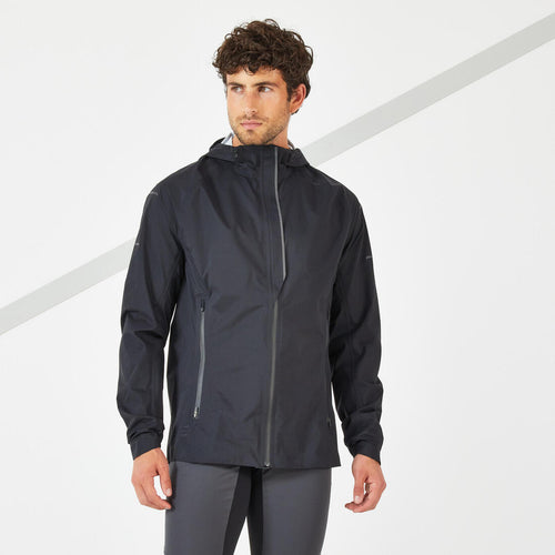 





MEN'S WATERPROOF WINDPROOF JACKET - KIPRUN RAIN+ - BLACK