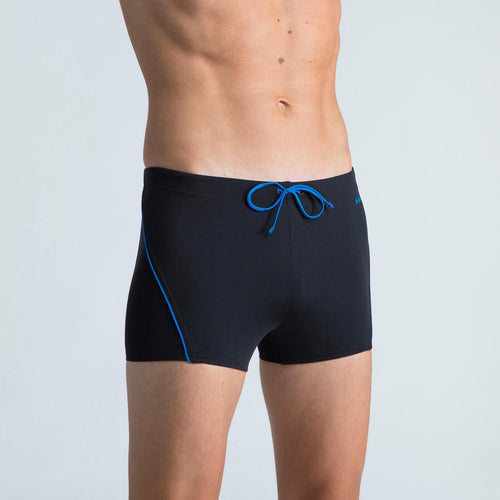 





Men’s Swimming Boxers - Boxers 100 Plus - Black Blue