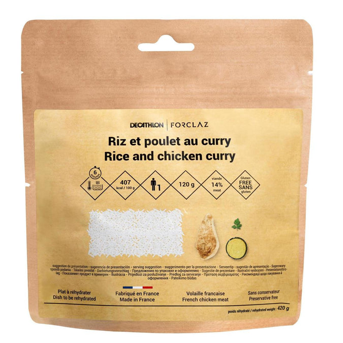 





Gluten-free dehydrated meal - Curry chicken rice - 120g, photo 1 of 3