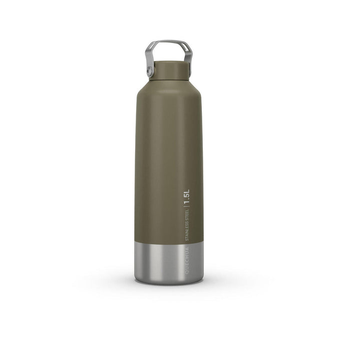 





1.5 L stainless steel flask with screw cap for hiking - Khaki, photo 1 of 10
