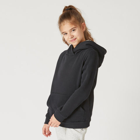 





Kids' Warm Hooded Sweatshirt 500 - Pink Print