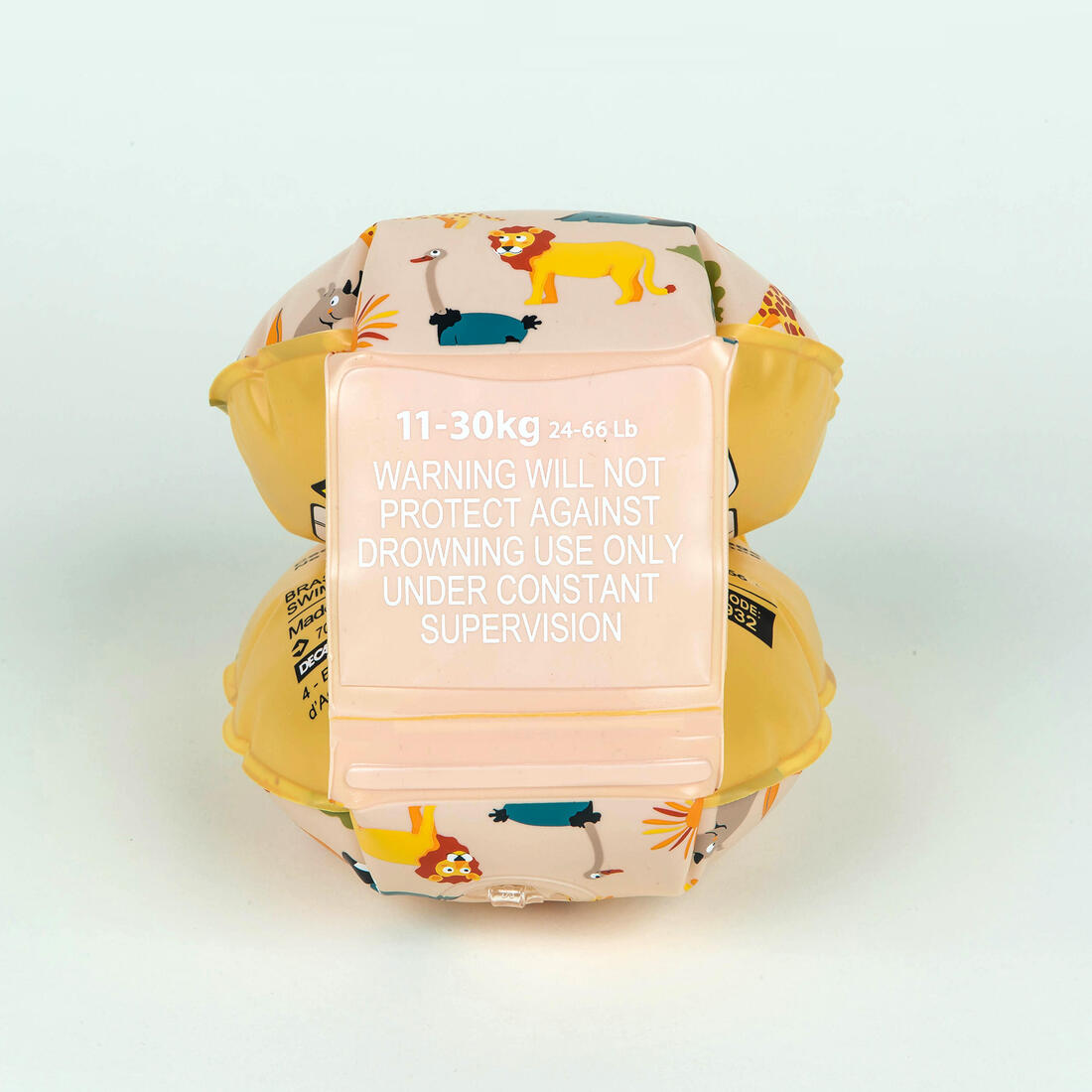 Kids' Swimming armbands with "FLOWERS” print - 11-30 kg