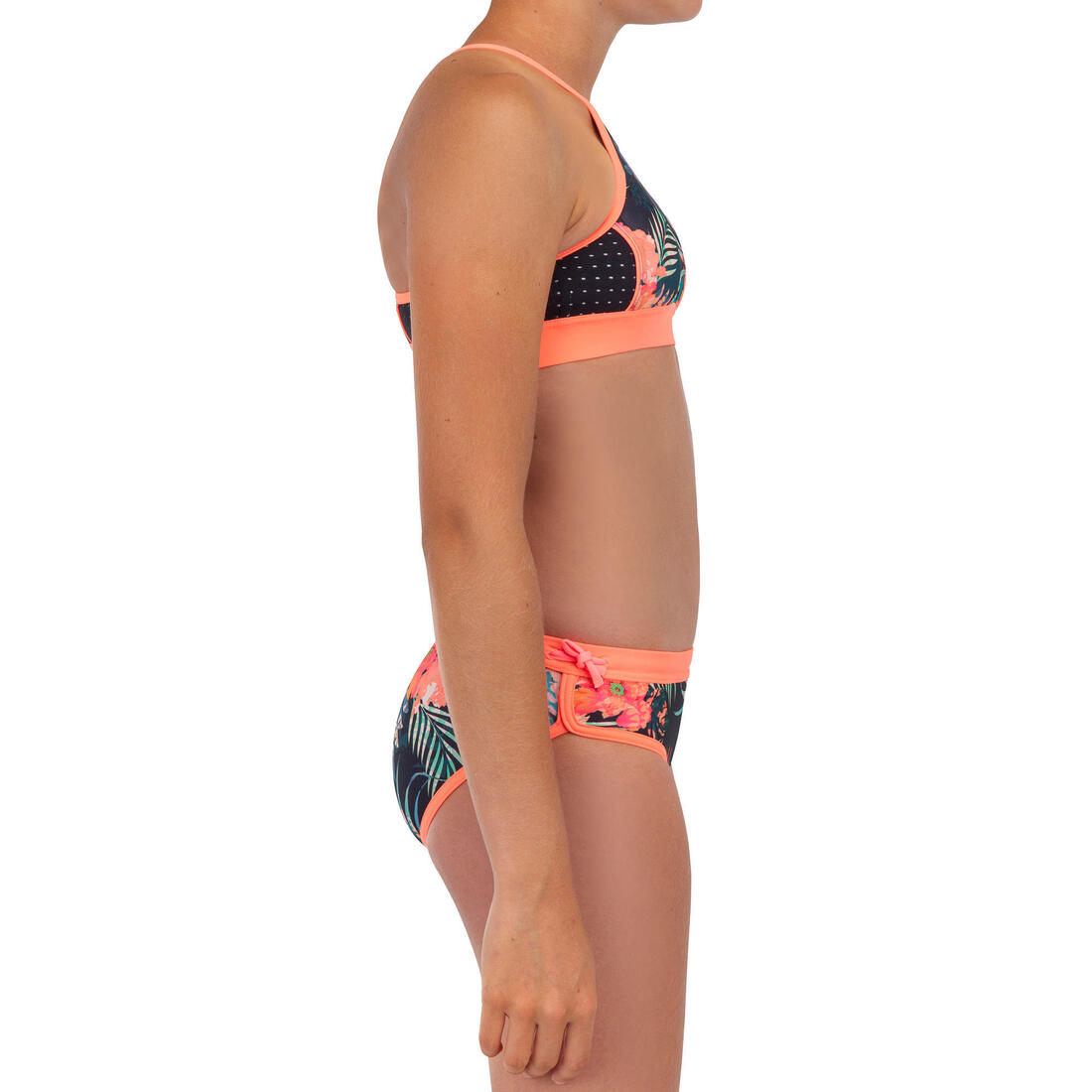 GIRL'S SURF SWIMSUIT CROP TOP BAHA 900