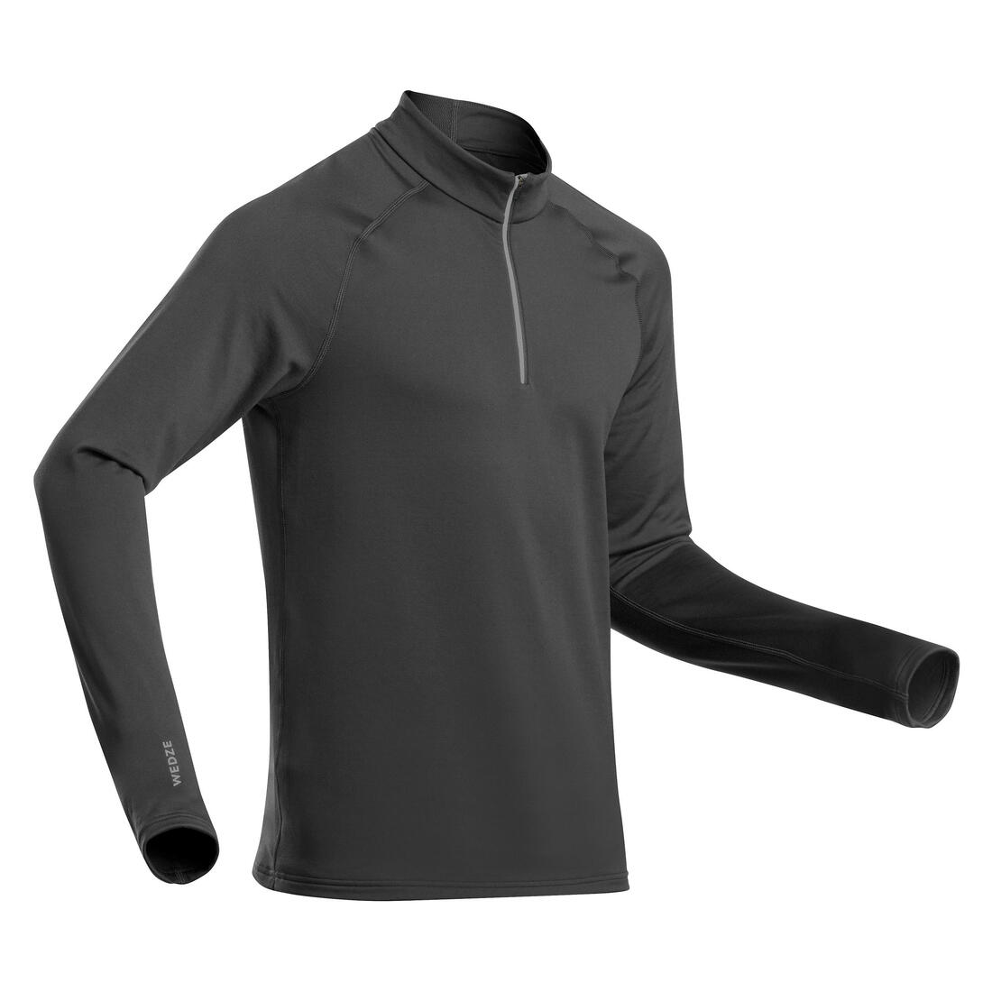 Men's BL 500 thermal base layer 1/2 zip ski top  - blue denim