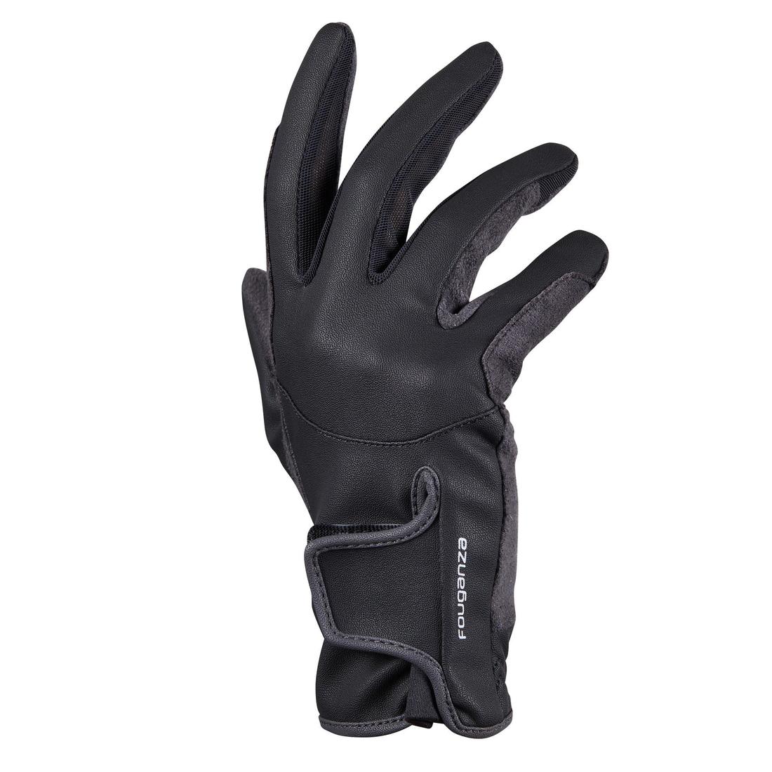 Kids' Horse Riding Gloves 500 - Duck