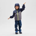 Kids’ Waterproof Hiking Over Trousers - MH100 Aged 2-6 - Navy Blue