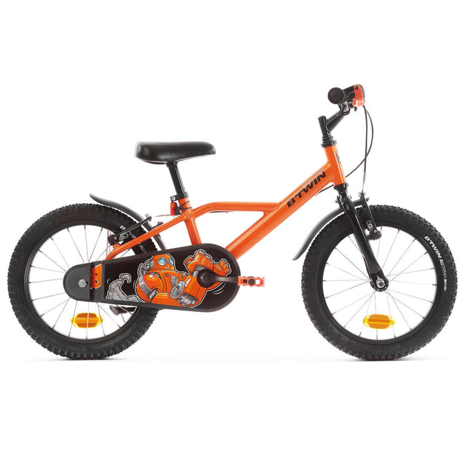 





Kids' 16-inch, chain guard, easy-braking bike, orange, photo 1 of 6