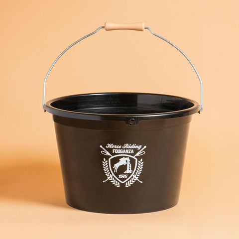 





Horse Riding Stable Bucket 17 L - Black