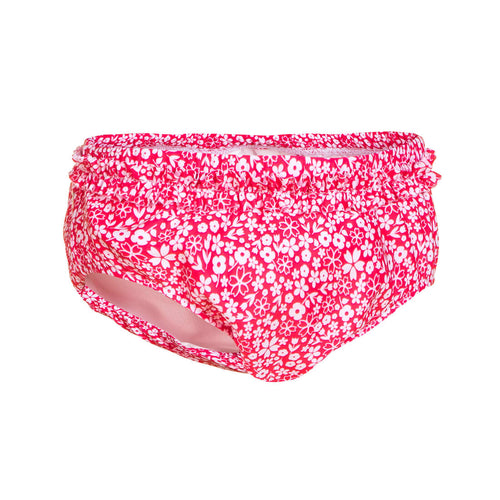 





Baby Washable Swim Nappy Briefs - Pink Flower Print