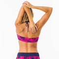 Women's bandeau swimsuit top with removable neck tie LORI ETHNI
