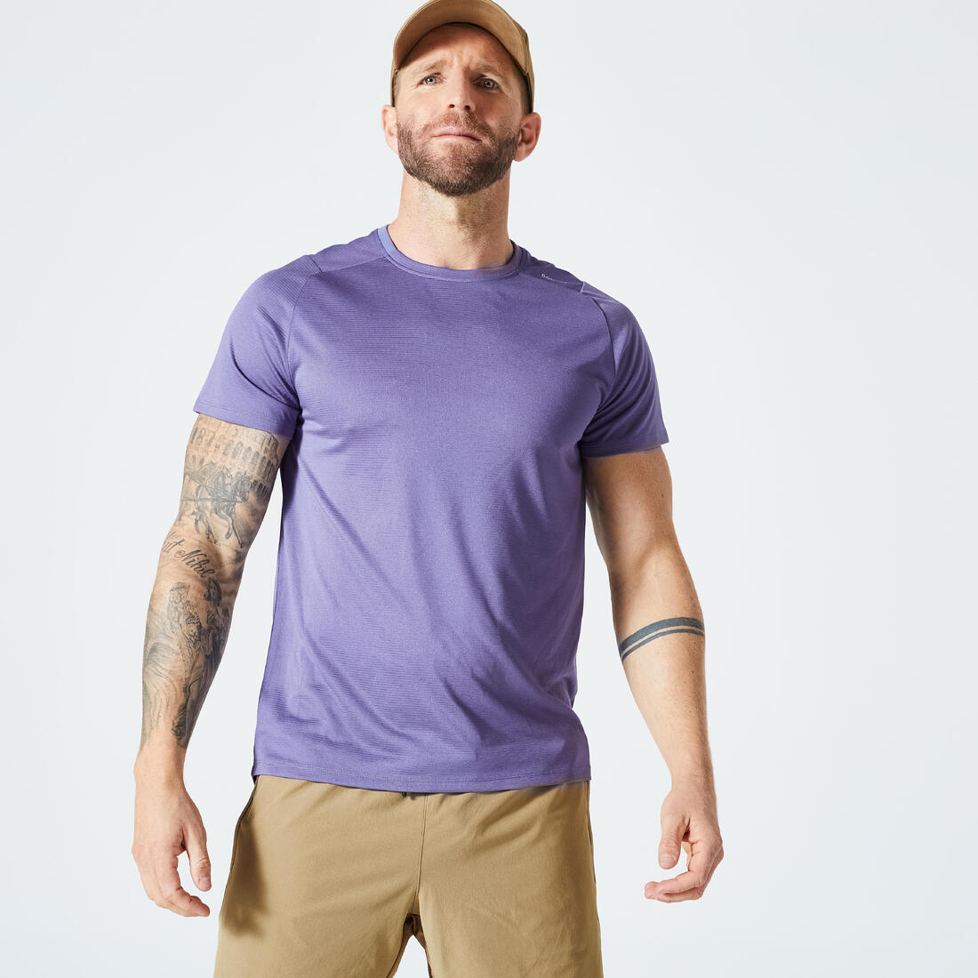 Men's Fitness Breathable Regular-Fit Crew Neck T-Shirt