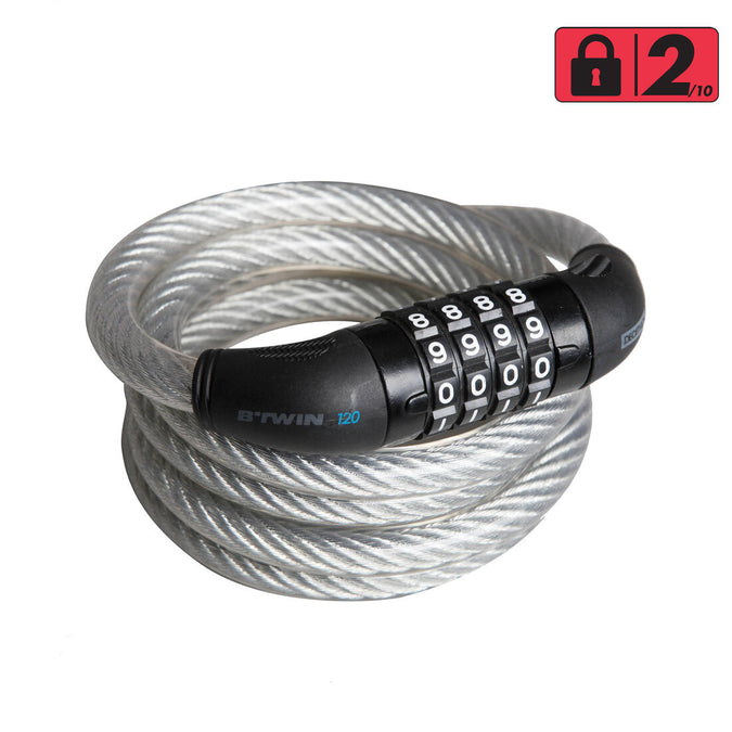 





Bike Accessories Coil Cable Combination Lock 120 - Grey, photo 1 of 4
